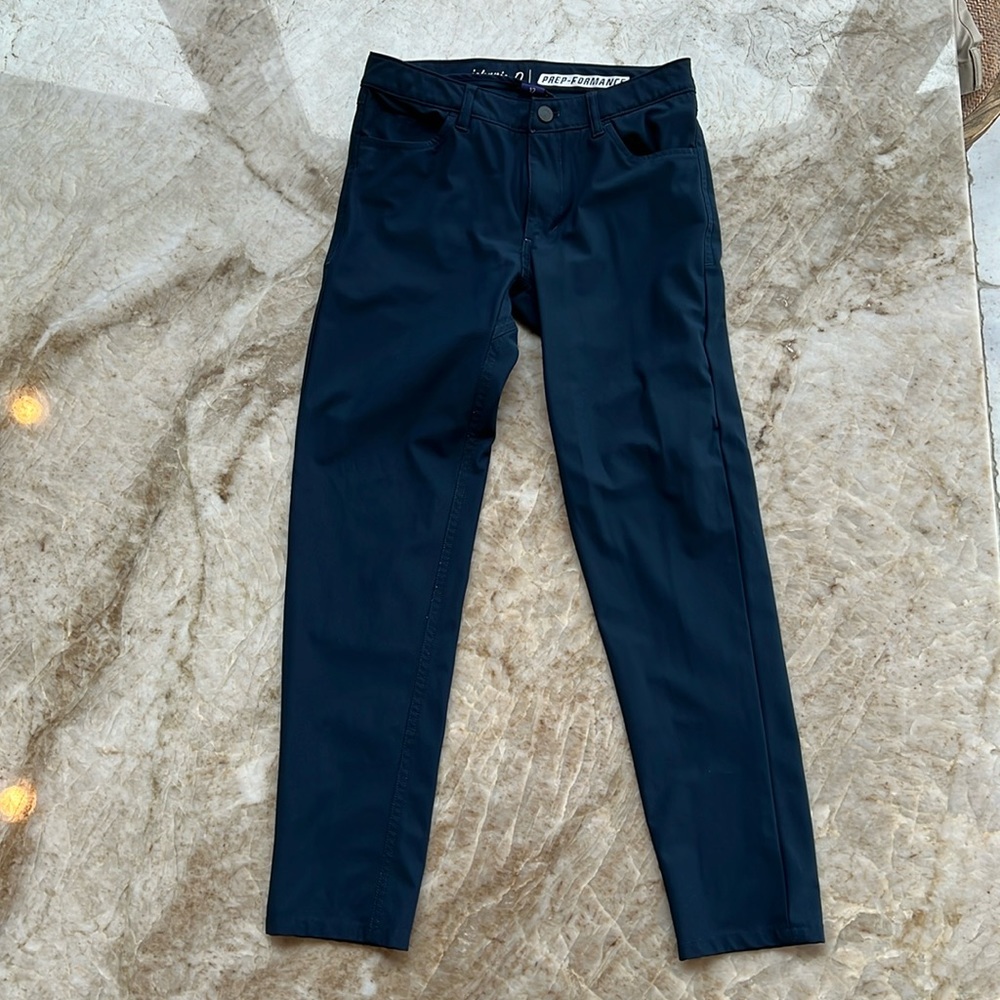 Johnnie-o prep-formance boys size 12 pants navy blue gently worn